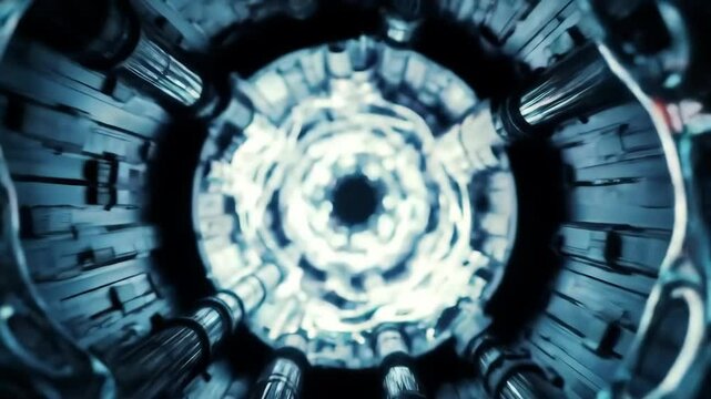 Pulsating hypersurface tube with metamaterials and lattice distortions
