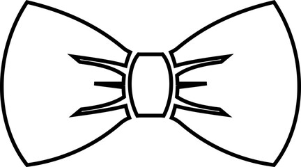 Obraz premium Elegant black Bows icon in Different Styles for Gift Wrapping and Decorations. Fashion and elegance concept. realistic look accessory formal occasions, events or dressing up in style flat Design.
