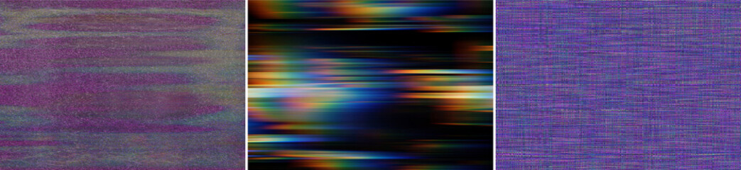 Glitch Screen VHS TV Display Overlay Texture Pack Bundle Effect Surface Noise Grain Grunge