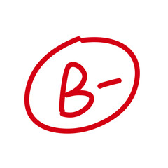 Red pen mark English exam