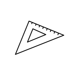 Hand-drawn school supplies