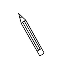 Hand-drawn school supplies