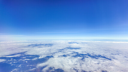 beautiful blue sky with white clouds background