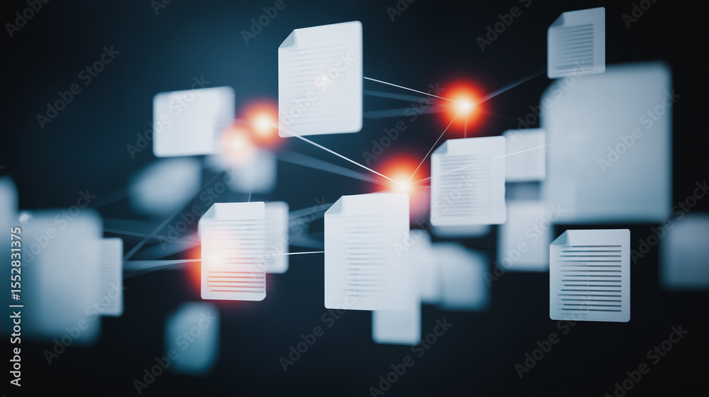 Poster digital networked files: capturing the essence of interconnected data in a modern, technological wor