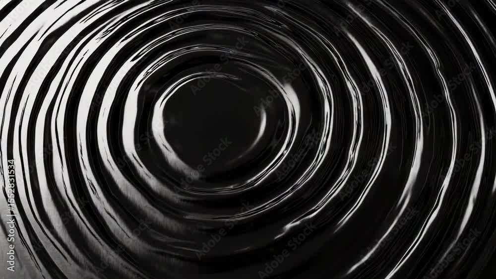 Poster A close-up shot of a circular object in black and white