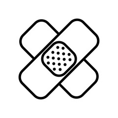 Patch icon vector. Wound illustration sign. Corn symbol or logo.