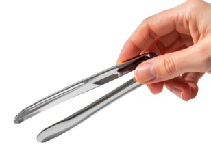 hand holding a knife