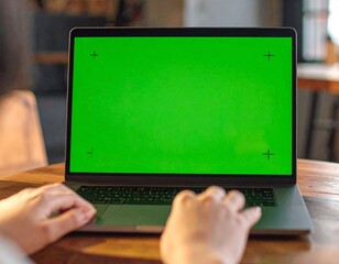 Laptop and IT device empty screen for text or graphic 