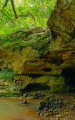 Hiking in Southern Illinois, Waterfalls and bluffs