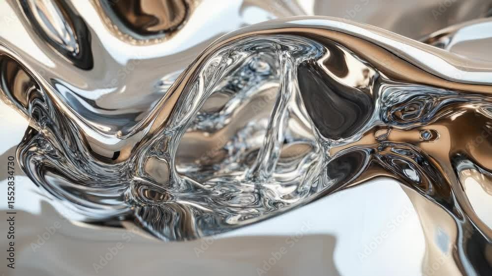 Poster a detailed shot of a metallic surface with reflective properties