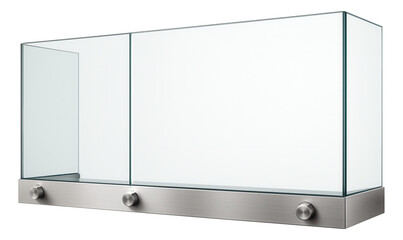 Tempered glass balcony railing with frameless design for unobstructed views in luxury apartments.