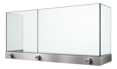 Tempered glass balcony railing with frameless design for unobstructed views in luxury apartments.