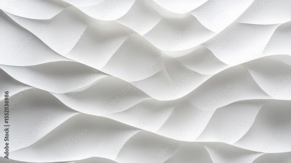 Poster a close-up view of a textured wall made from stacked white papers
