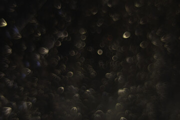 Abstract Circular Bokeh Background| Night Lights| Dark Glowing Orbs| Blurred Patterns| Ethereal Visuals