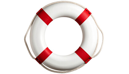 Bright life preserver PNG transparent background for safety and nautical theme © Ghulam