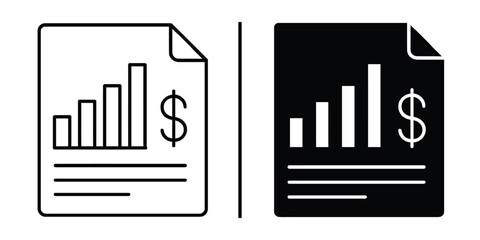 Financial Report Icon: The financial report icon is a representation of financial growth.