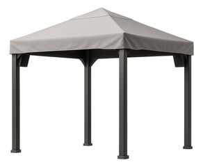 Gazebo with a sound system and weatherproof speakers for outdoor parties in a private villa.