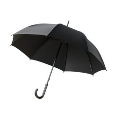 Dark umbrella, angled view