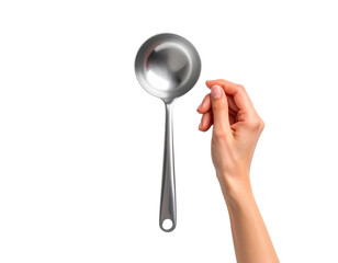 hand holding spoon