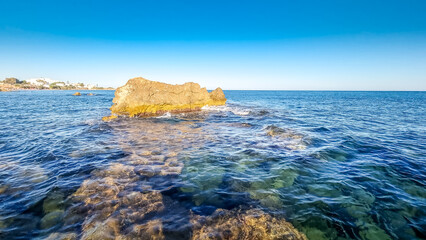 Landscape in a beach in Hammamet, Tunisia