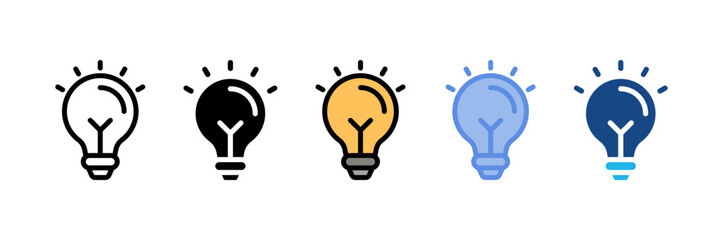 Lightbulb Icon Element For Design
