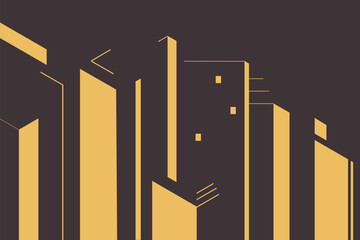 city abstract silhouette