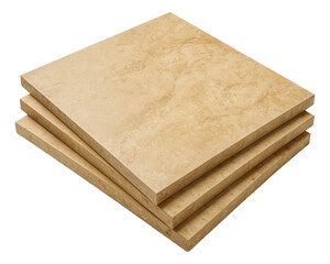 Non-slip travertine tiles, ideal for a poolside area in a luxury private residence.