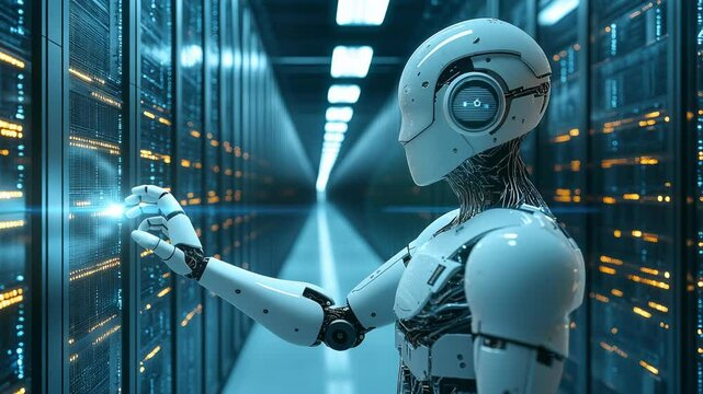 Analyzing AI's Impact on Data Centers and Future Technology Risks. Concept Artificial Intelligence