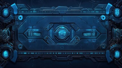 Fototapeta premium Futuristic tech panel