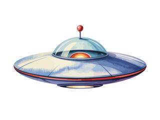 UFO Spaceship Illustration
