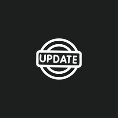 Update icon logo flat vector design