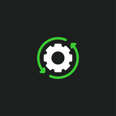 Update icon logo flat vector design