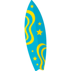 Surfing Board Illustration