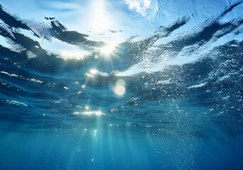 shining water surface