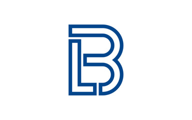 Initial L dan B Logo Design Vector illustration