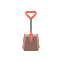 shovel tool icon vector illustration