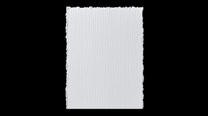 white paper on black background, blank paper sheet