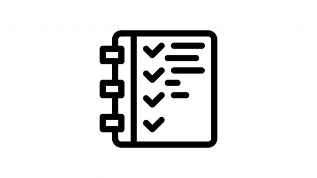 planning minimalist stroke animation