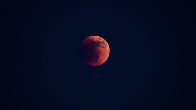 Blood moon rising