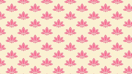 Vector  lotus flower pattern multicolored