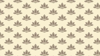 Vector  lotus flower pattern multicolored