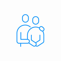 emotional support icon sign vector