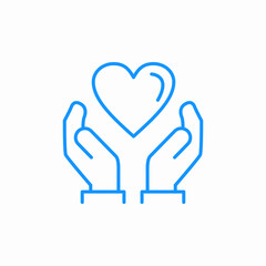 heart care icon sign vector
