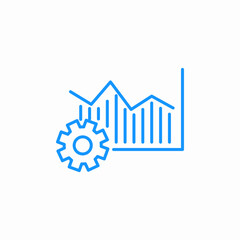 productivity increase icon sign vector