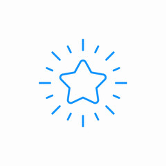 shining star icon sign vector