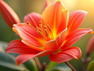 Fototapeta premium Colorful flower graphic poster PPT background, abstract flower computer wallpaper background