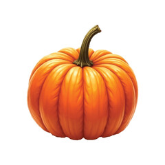 Vibrant Decorative Pumpkin with Floral Patterns – Fall and Halloween Theme Illustration