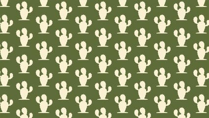 Vector unique cactus plant pattern design 