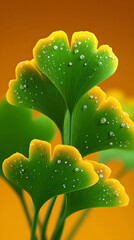 Beginning of Autumn solar term autumn appreciation ginkgo leaves autumn leaves Double Ninth Festival poster illustration