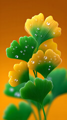 Beginning of Autumn solar term autumn appreciation ginkgo leaves autumn leaves Double Ninth Festival poster illustration